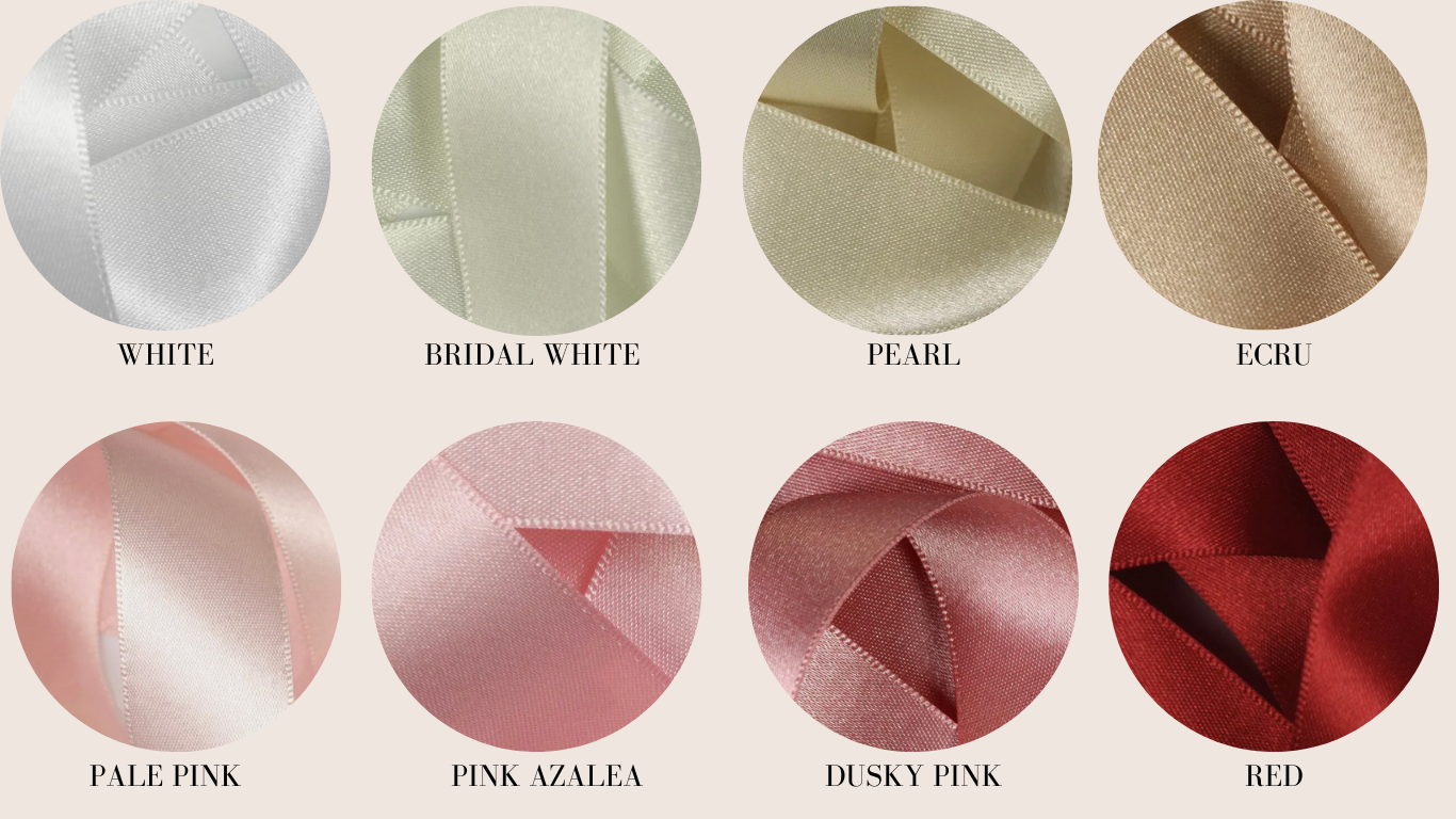 Personalised Place Name Ribbons - White