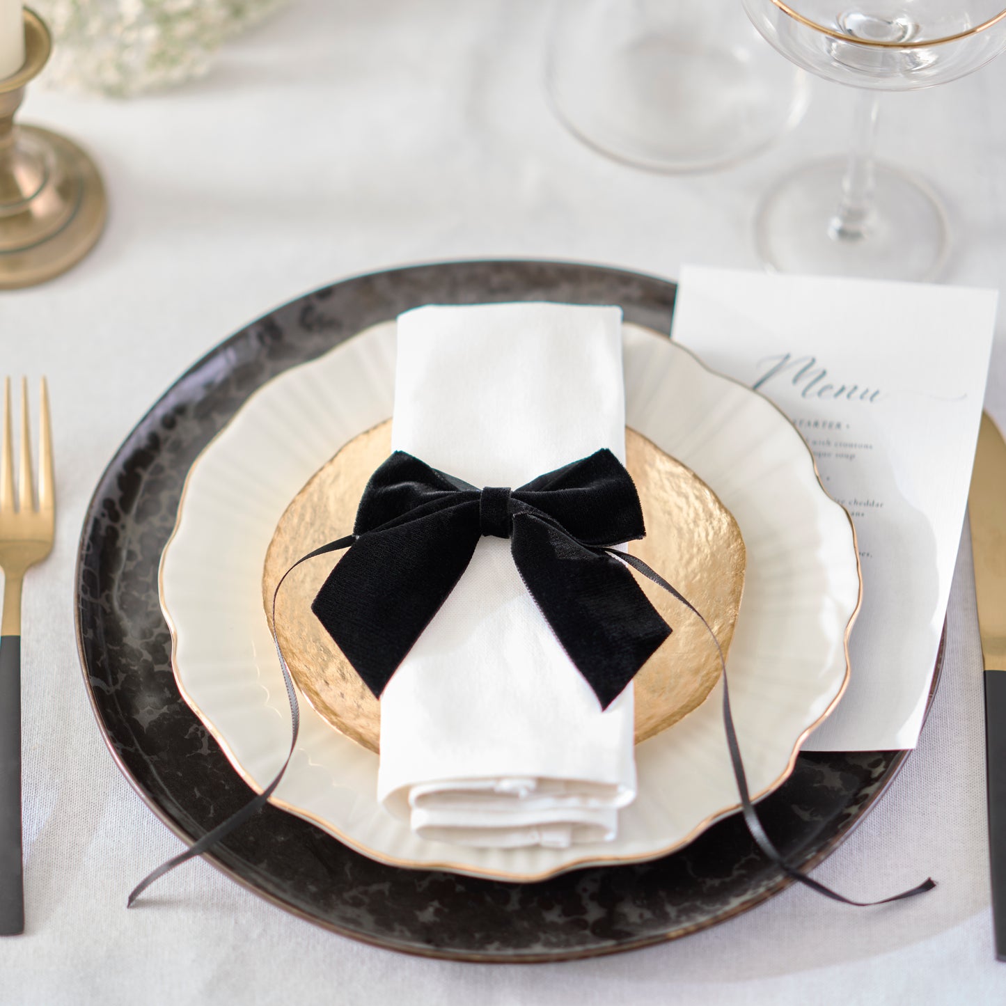Velvet Bow place setting "Classic"