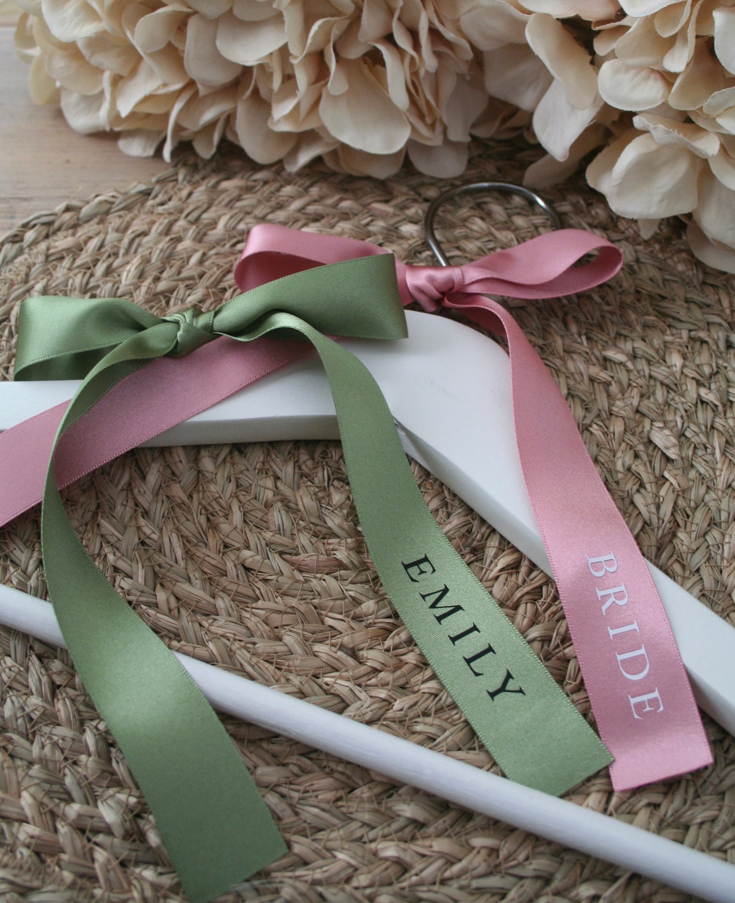 Personalised Place Name Ribbons - Ecru