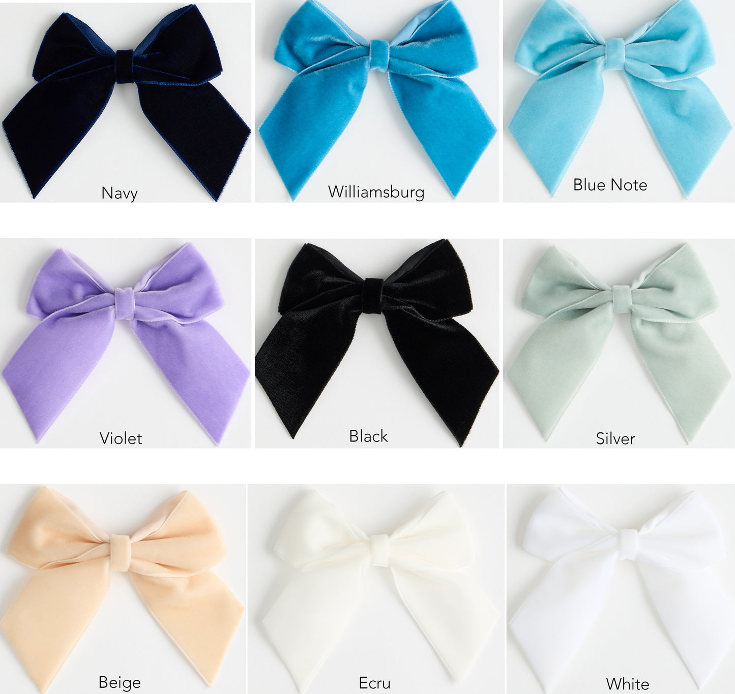 Velvet bow place setting "Hand-tied"