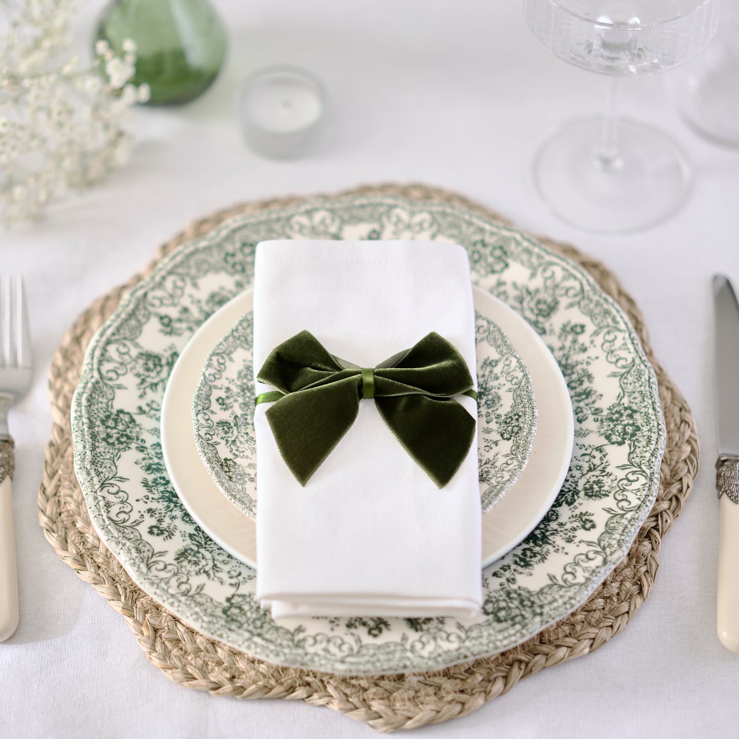 Velvet Bow place setting - "Mini Classic"