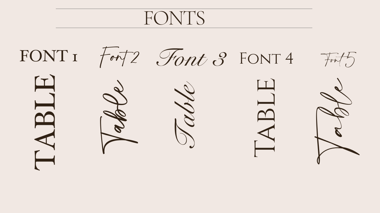 Satin RibbonTable Number/Name Ribbon