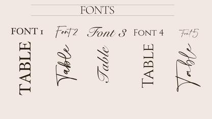 Satin RibbonTable Number/Name Ribbon