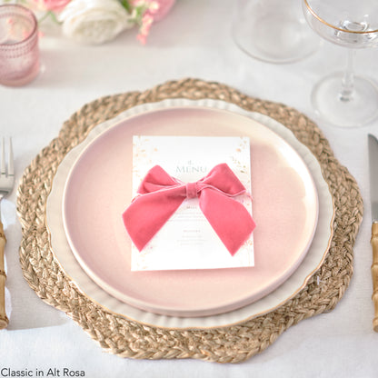 Velvet Bow place setting "Classic"