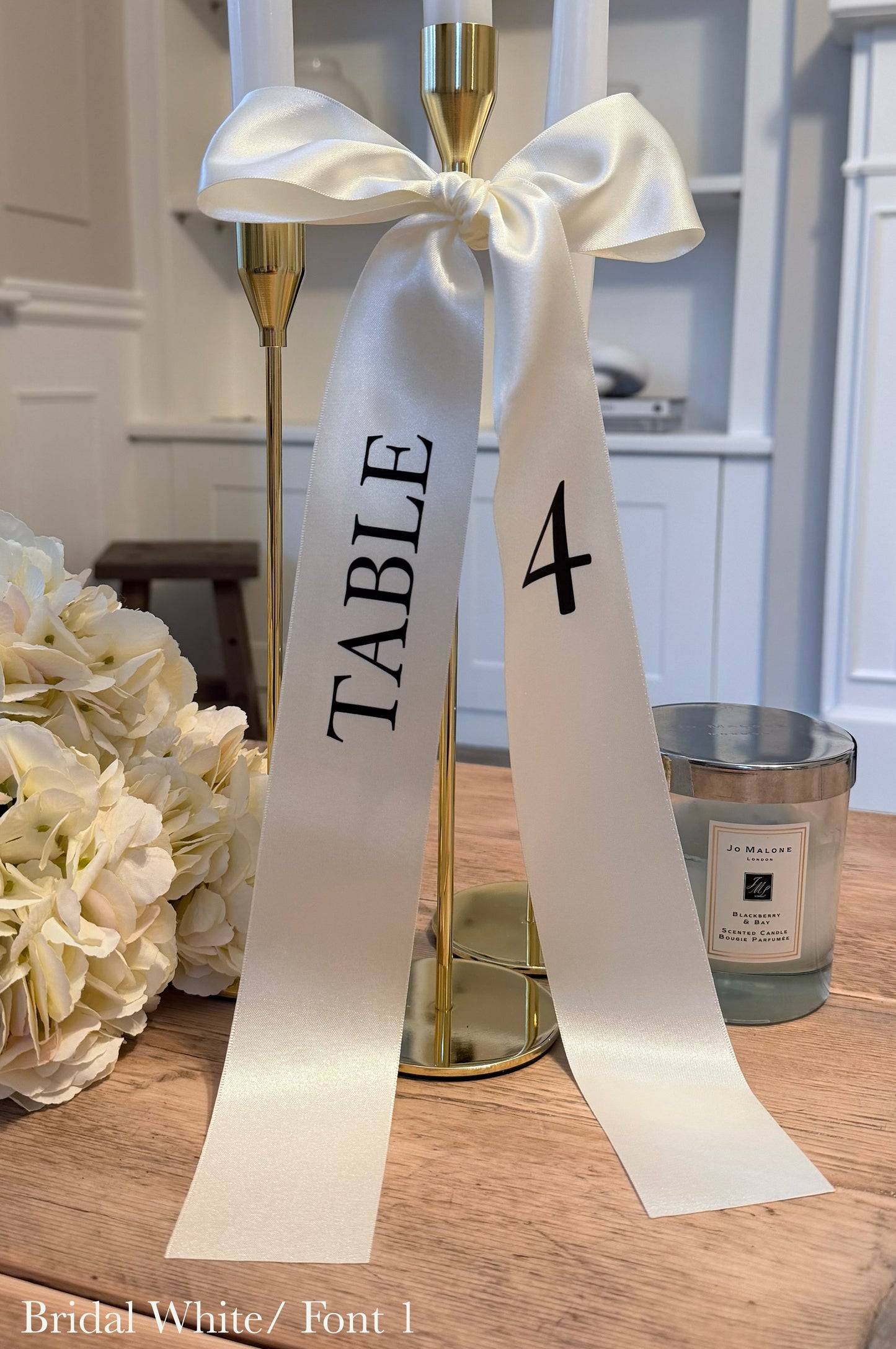 Satin RibbonTable Number/Name Ribbon