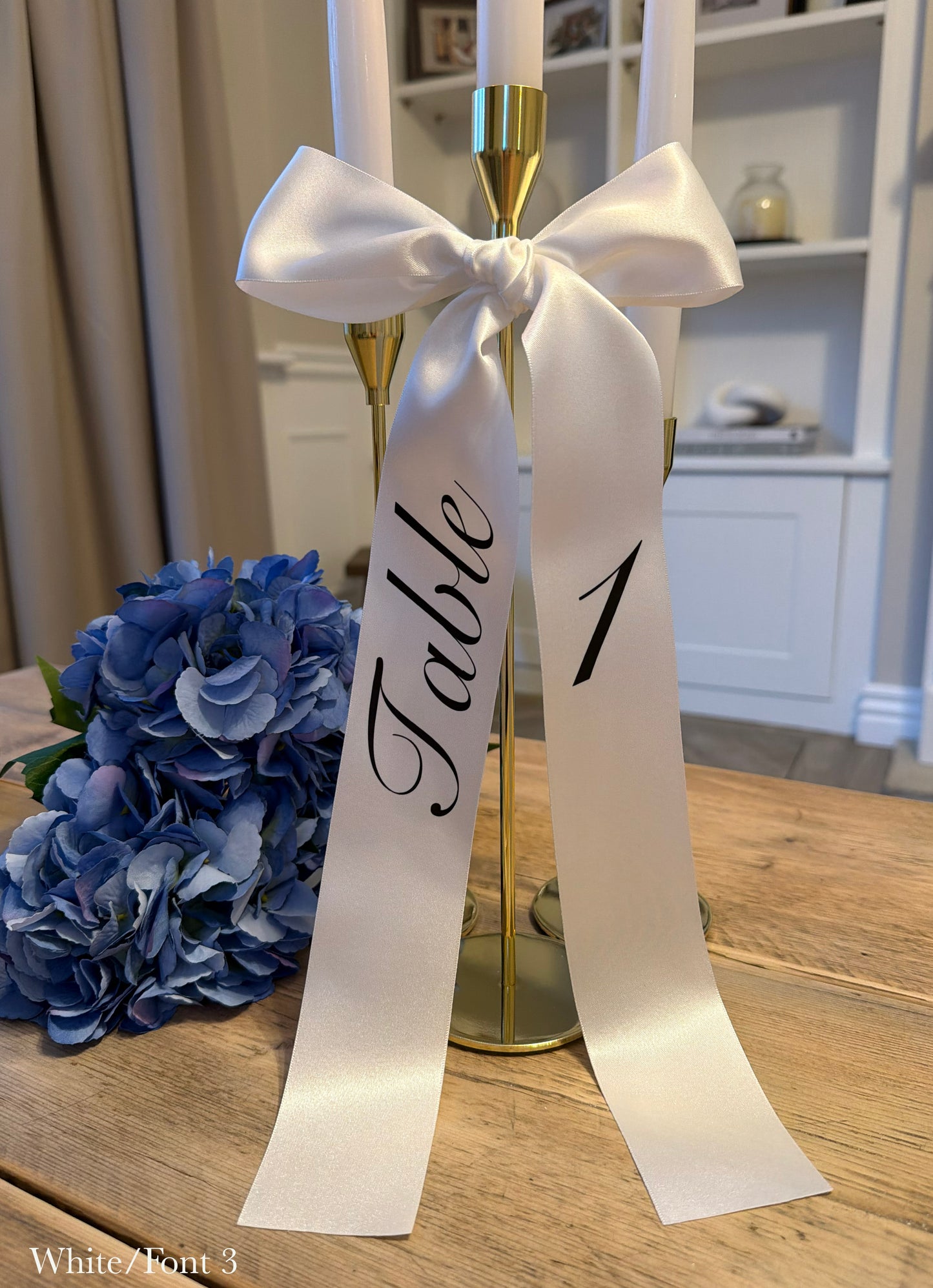 Satin RibbonTable Number/Name Ribbon
