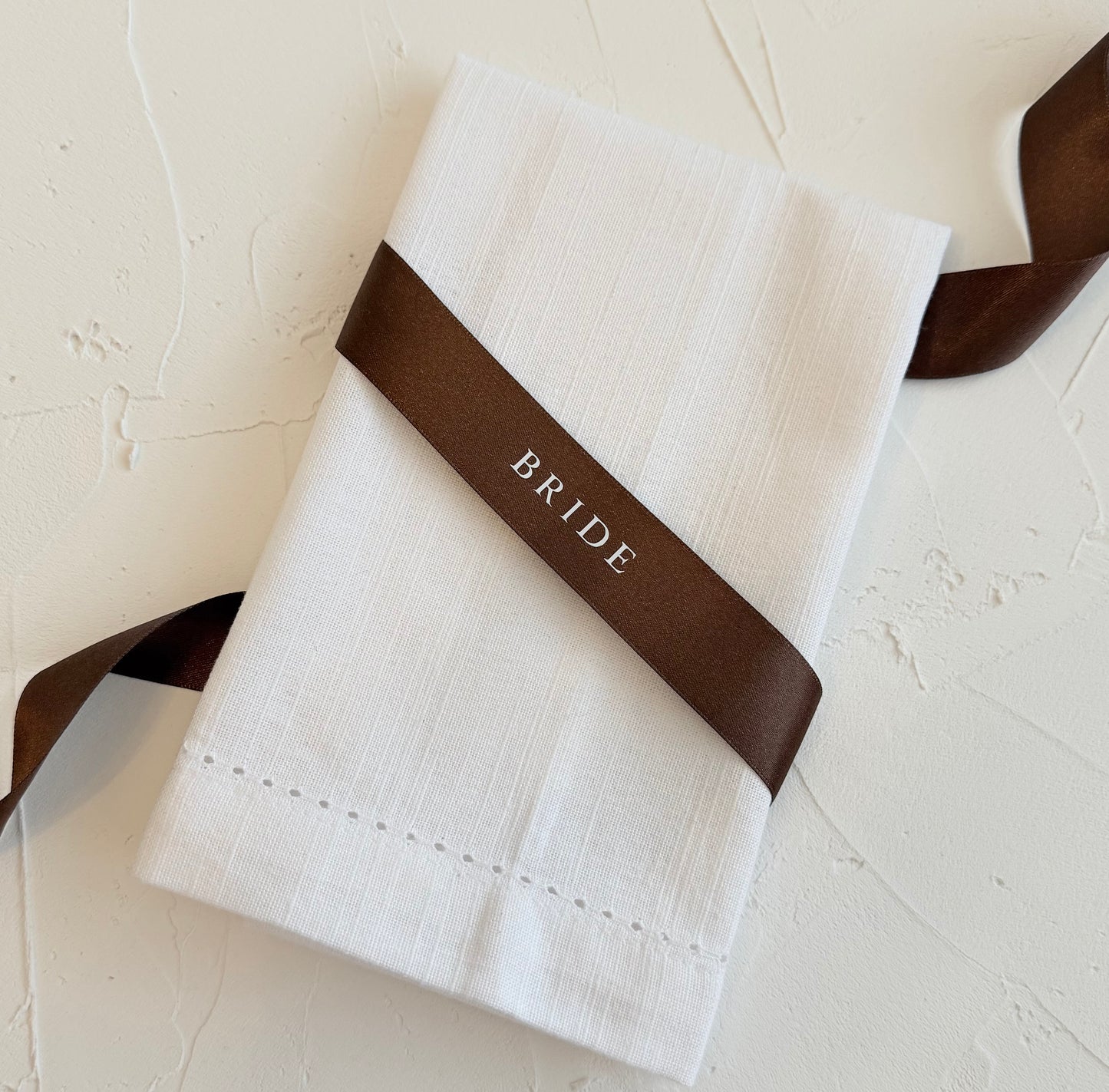 Personalised Place Name Ribbons - Dark Brown