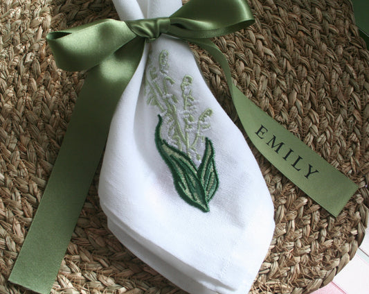Personalised Place Name Ribbons - Sage Green
