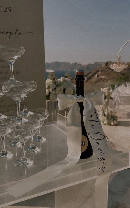 Champagne Bottle Ribbon