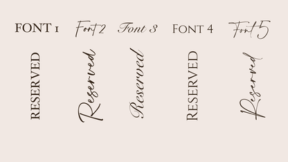 Personalised Chair Ribbon