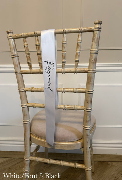 Personalised Chair Ribbon